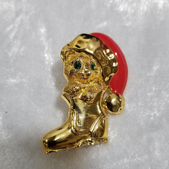 Avon Christmas tac pin mouse in boots 1.1398 - Picture 2 of 10